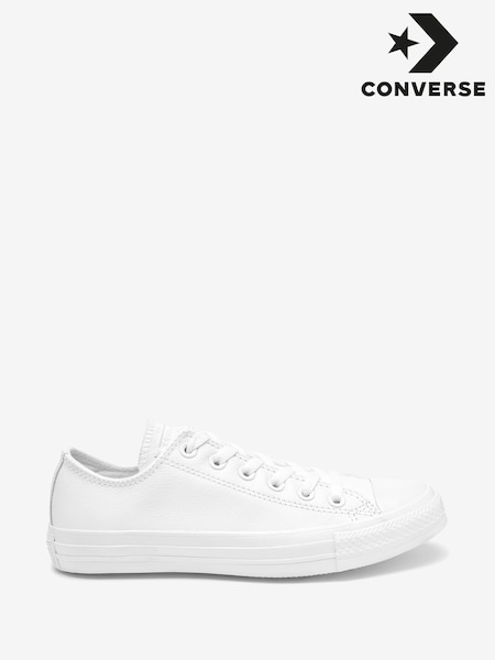 Converse White Chuck Taylor All Stars Leather Ox Trainers (380026) | CA$186