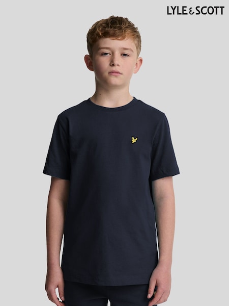 Lyle & Scott Navy Blue Boys Essentials 100% Cotton Crew Neck T-Shirt (380112) | 1,081 UAH - 1,322 UAH