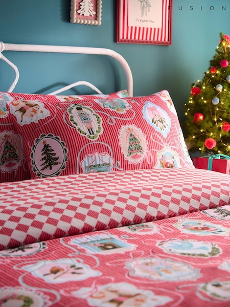 Fusion Christmas Frames Duvet Cover & Pillowcase Set