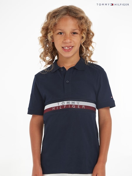 Tommy Hilfiger Blue Global Stripe Polo Shirt (380979) | €28 - €34