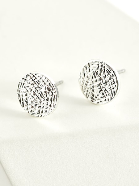 PILGRIM Silver Plated Wynonna Rustic Earrings (381748) | 901 UAH