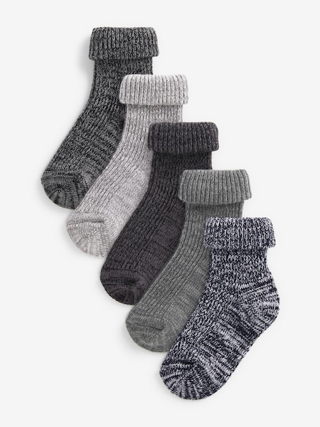 Enobarvni - Roll Top Socks 5 Pack (382182) | € 7 - € 9