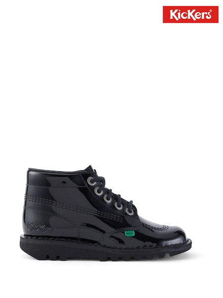 Kickers Black Womens Hi Patent Leather Shoes (382769) | €121