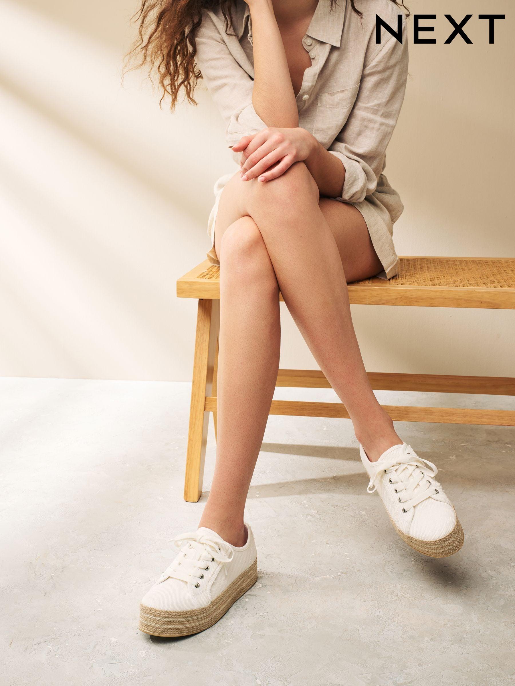 Women s Clearance Trainers White Casual Footwear Next Oman