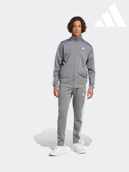 adidas Grey Tricot Colourblock Tracksuit (384223) | €43