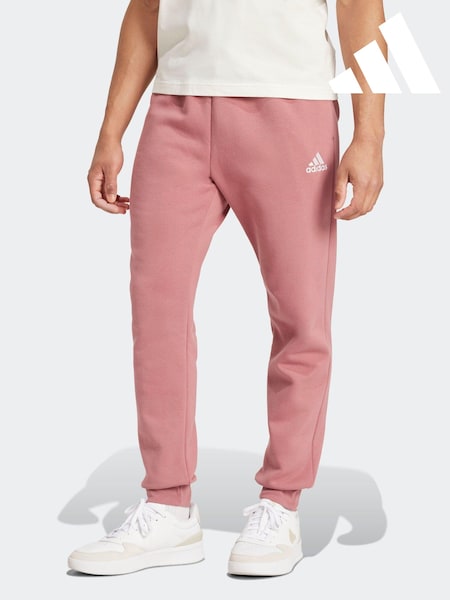 adidas Pink Regular Essentials Fleece Tapered Joggers (385152) | €35