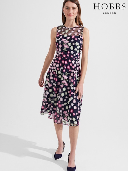 Hobbs Petite Blue Ira Dress (385807) | €108