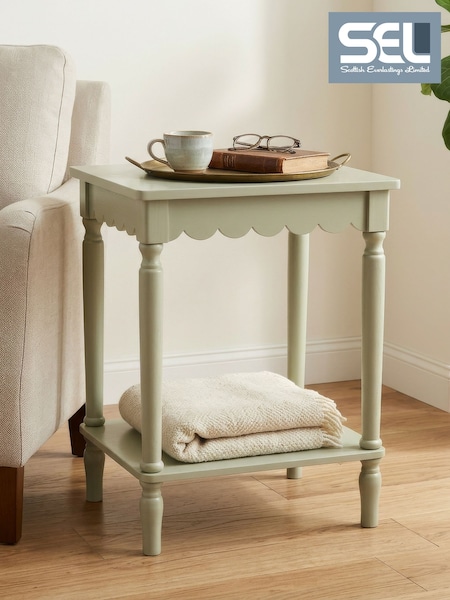 Scottish Everlastings Ltd Scalloped Edge Side Table
