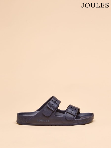 Joules Sunseeker Navy Blue EVA Rubber Sliders (386215) | $37
