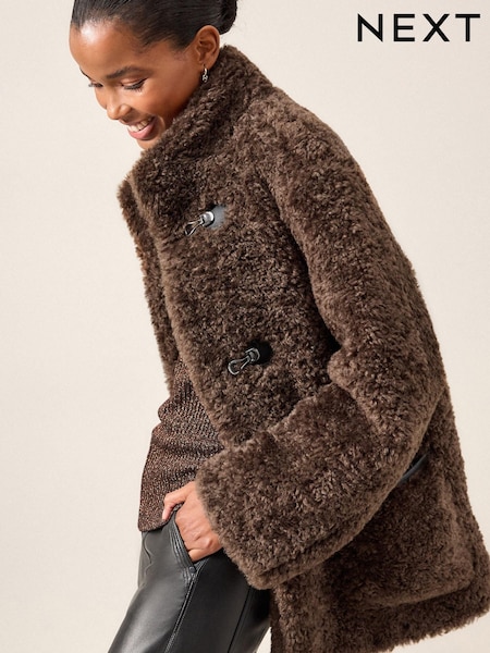 Коричнево-шоколадный - Teddy Borg Duffle Jacket (387364) | €59