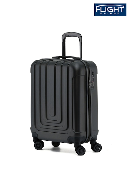 Flight Knight 55x40x23cm Black 8 Wheel ABS Hard Case Cabin Carry On Hand Luggage (387428) | R$ 495