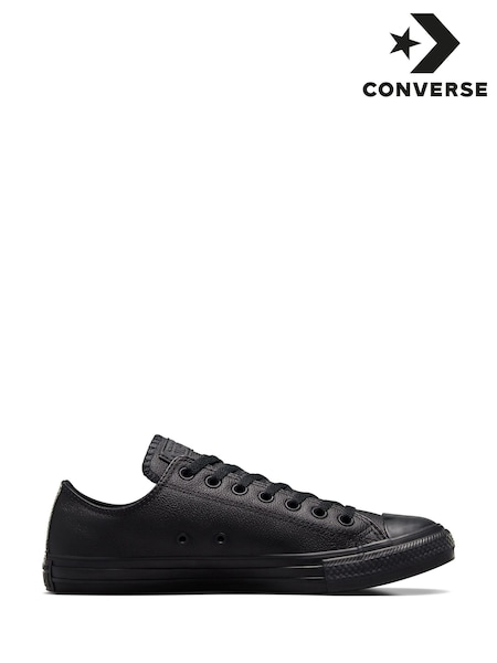 שחור - Converse Leather Chuck Ox Trainers (387559) | ‏352‏₪