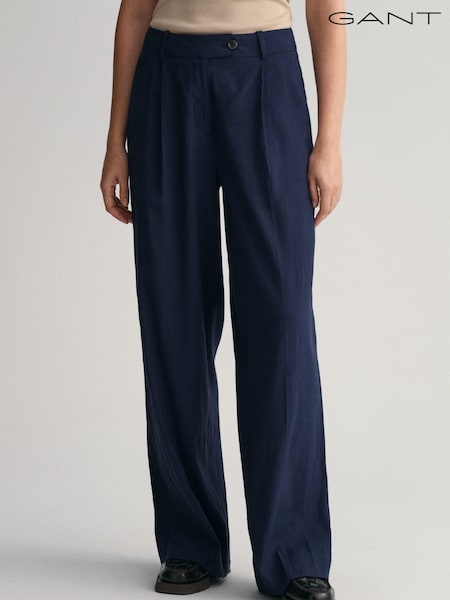 GANT Wide Stretch Linen Trousers (387991) | €108