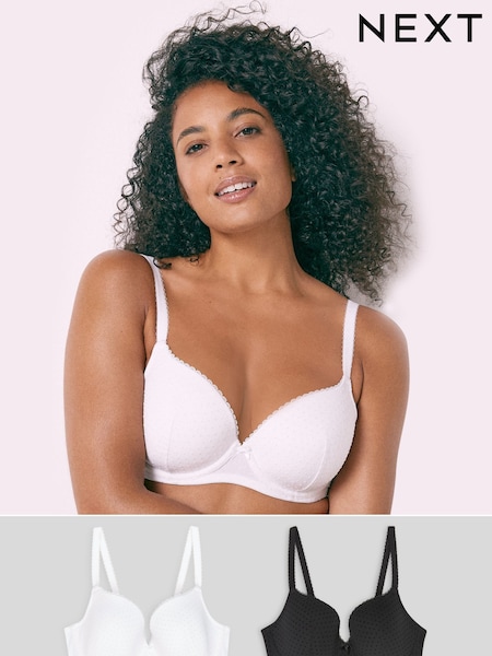 črna/bela - DD+ Light Pad Balcony Bras 2 Pack (388028) | € 15