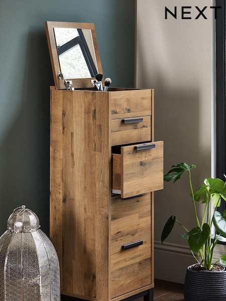 Dark Natural Bronx Oak Effect Chest of Drawers (388544) | €400
