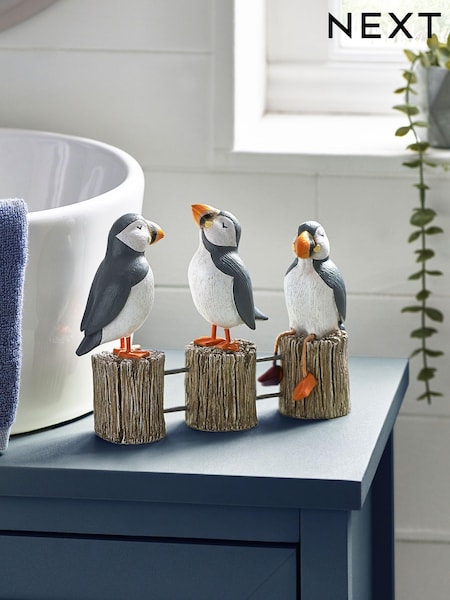 Black/White Set of 3 Ornaments Puffin (388863) | €27