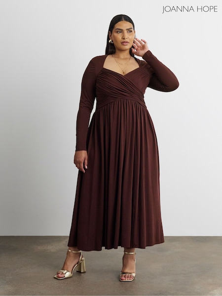 Lilla - Joanna Hope Joanna Hope Draped Bodice Jersey Midi Dress