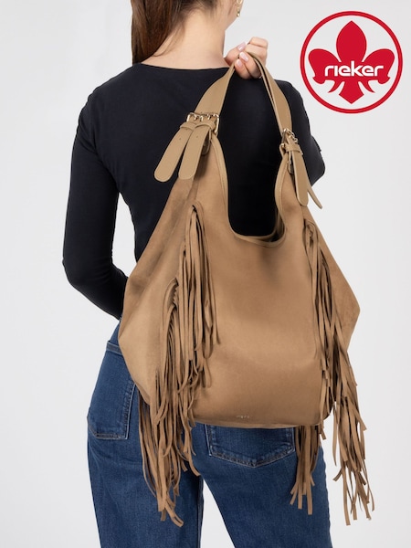 Maro - Rieker Magnetic Lock Fringed Shoulder Bag