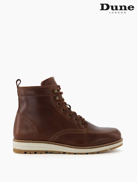Marrón - Dune London Cranees Apron Wedge Hiker Boots (388970) | 211 €