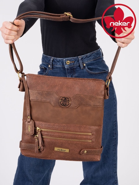 Braun - Rieker Zipper Shoulder Bag