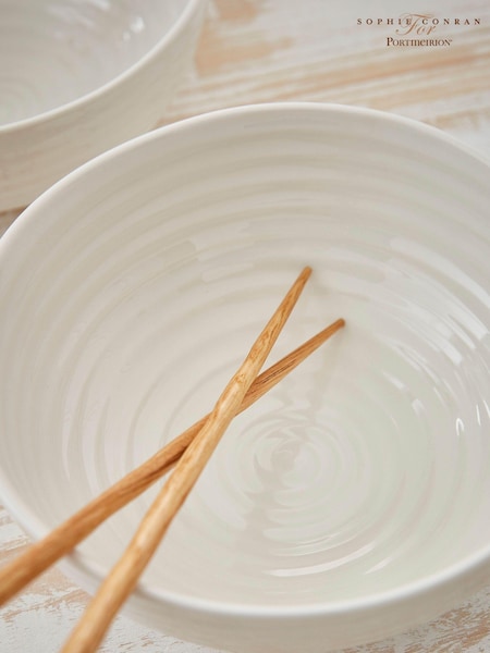 Portmeirion Set of 4 White Noodle Bowls (389418) | €73