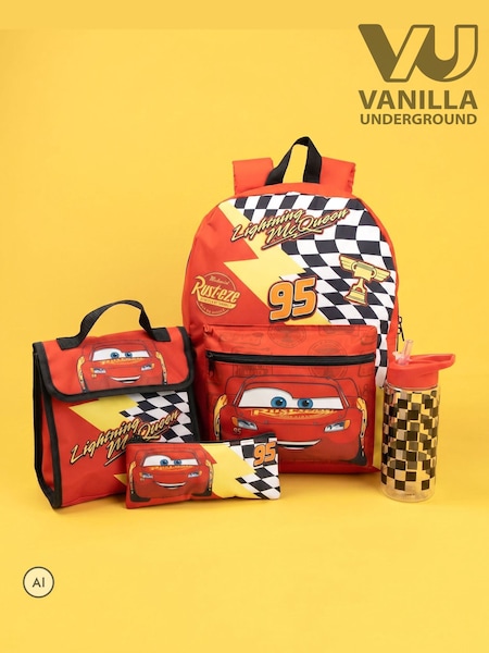 Red Lightning McQueen - Vanilla Underground 4 Piece Backpack Set