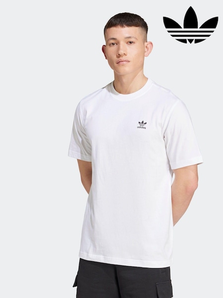 adidas originals White Originals Trefoil Essentials 100% Cotton T-Shirt (390924) | €15