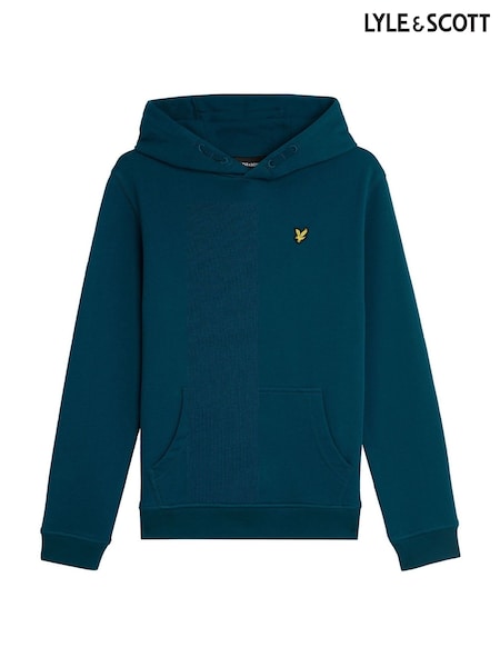 Lyle & Scott Apres Blue Boys 100% Cotton Jersey Hoodie (391429) | ₪277 - ₪302