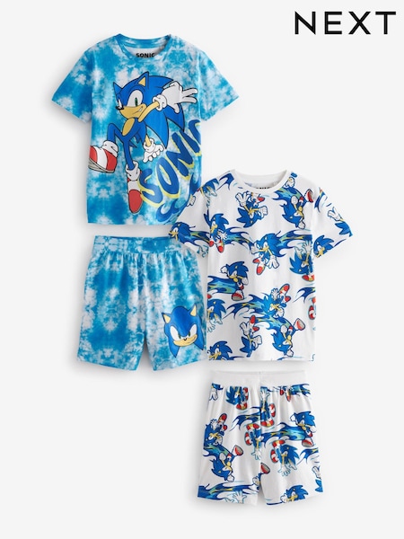 Blue Sonic 2 Pack Short Pyjamas (3-14yrs) (392572) | AED127 - AED163