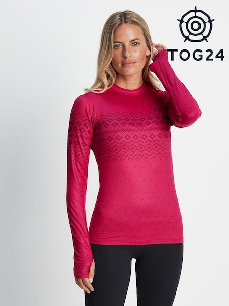 Tog 24 Pink Snowdon Thermal Base Layer Crew Neck Top (392853) | €24