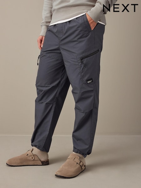 Blue Relaxed Fit Utility Parachute Cargo Trousers (393019) | €17.50