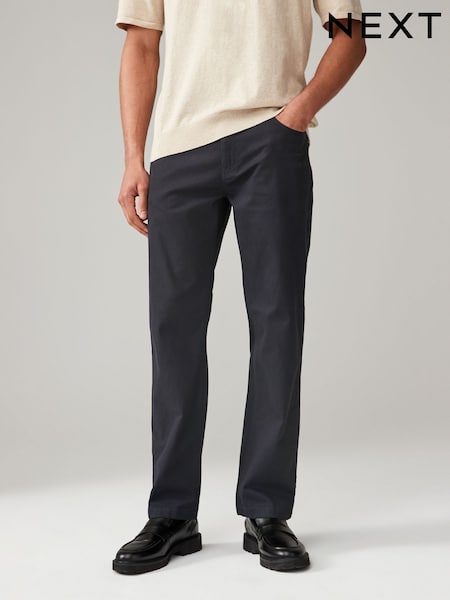 Black Straight Fit Printed Soft Touch Stretch Denim Jeans Style Trousers (393700) | R$ 210
