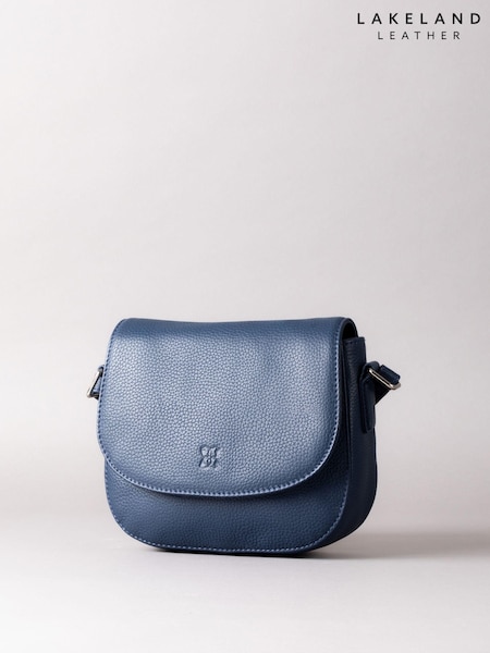 Lakeland Leather Blue Alston Leather Saddle Bag (395949) | €77