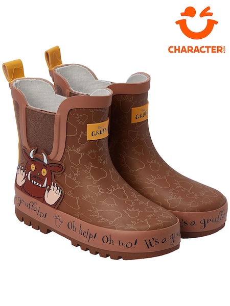 Brown - Character The Gruffalo Ankle Wellington Boots