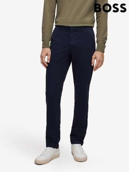 BOSS Blue Slim Fit Stretch Cotton Gabardine Chinos (396616) | €102