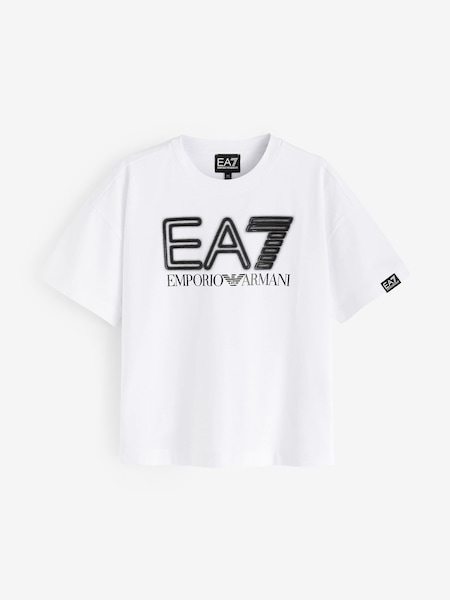 Emporio Armani EA7 Boys Logo Series Black T-Shirt (396644) | €15