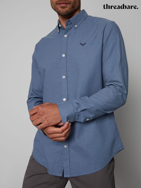 Threadbare Mid Blue Oxford Long Sleeve Shirt (396873) | €34