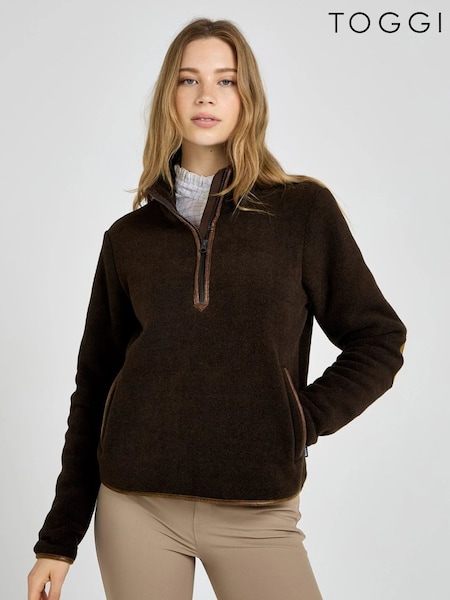 Brown - Toggi Albion Half Zip Fleece
