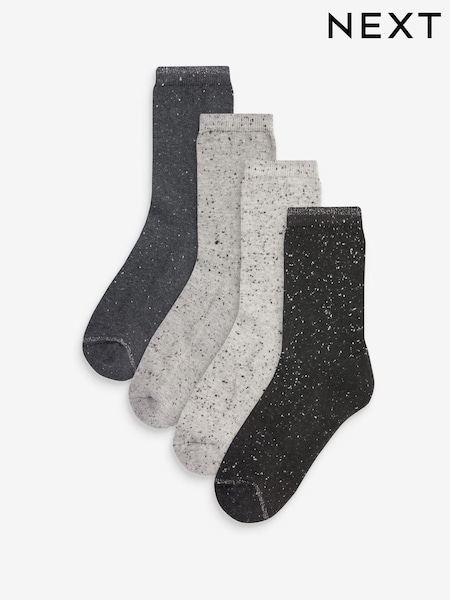 Monochrome Neppy Cushion Sole Socks 4 Pack (396940) | €17.50