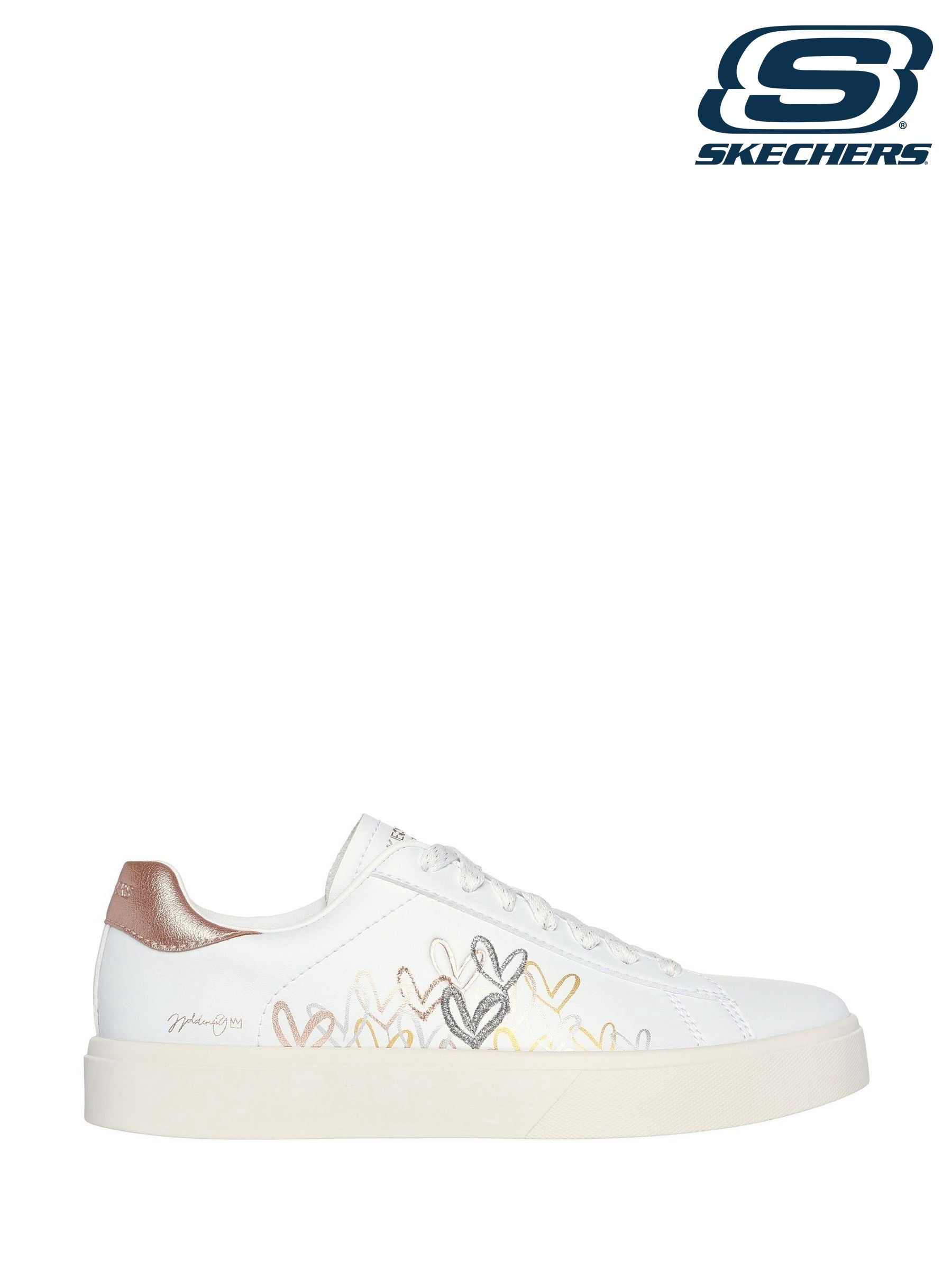 White sketcher sneakers cheap