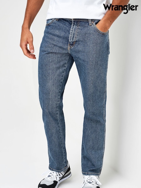 Wrangler Mid Wash Straight Fit Texas Authentic Jeans (398693) | LEI 559