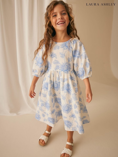 Laura Ashley Blue Stratton Midi Dress (399006) | €25 - €27