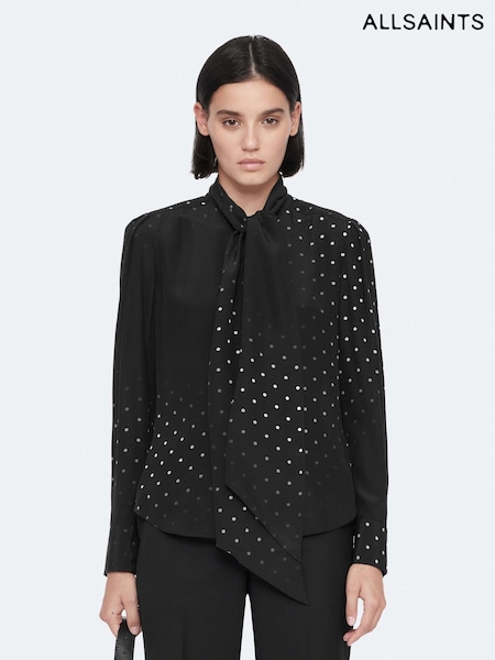 Μαύρο - Allsaints Iris Shirt