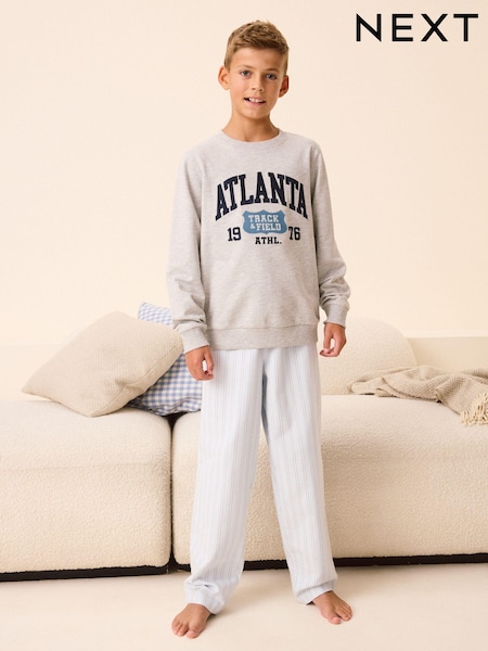 Sininen Raita - Single Woven Pyjamas (3-16yrs) (399502) | €28 - €36