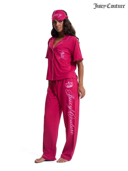 紅色 - Juicy Couture Juicy Crown Frill Pyjamas Set