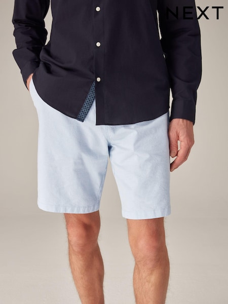 Albastru deschis Oxford - Stretch Chinos Shorts (400139) | 94 LEI