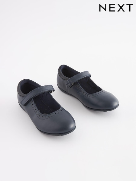 Marineblau - School Leather Mary Jane Brogues (401555) | 7 € - 9 €