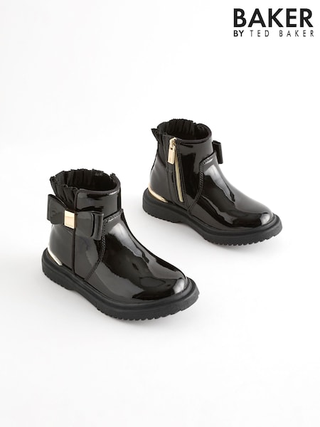Baker by Ted Baker Girls Chelsea Boots with Bow (401768) | AED149