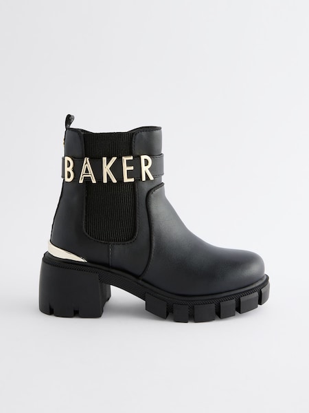 Baker by Ted Baker Girls Chunky Heel Black Boots (401779) | 41 € - 43 €
