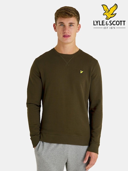 Lyle & Scott Olive Green Crew Neck Sweatshirt (401786) | 3,905 UAH